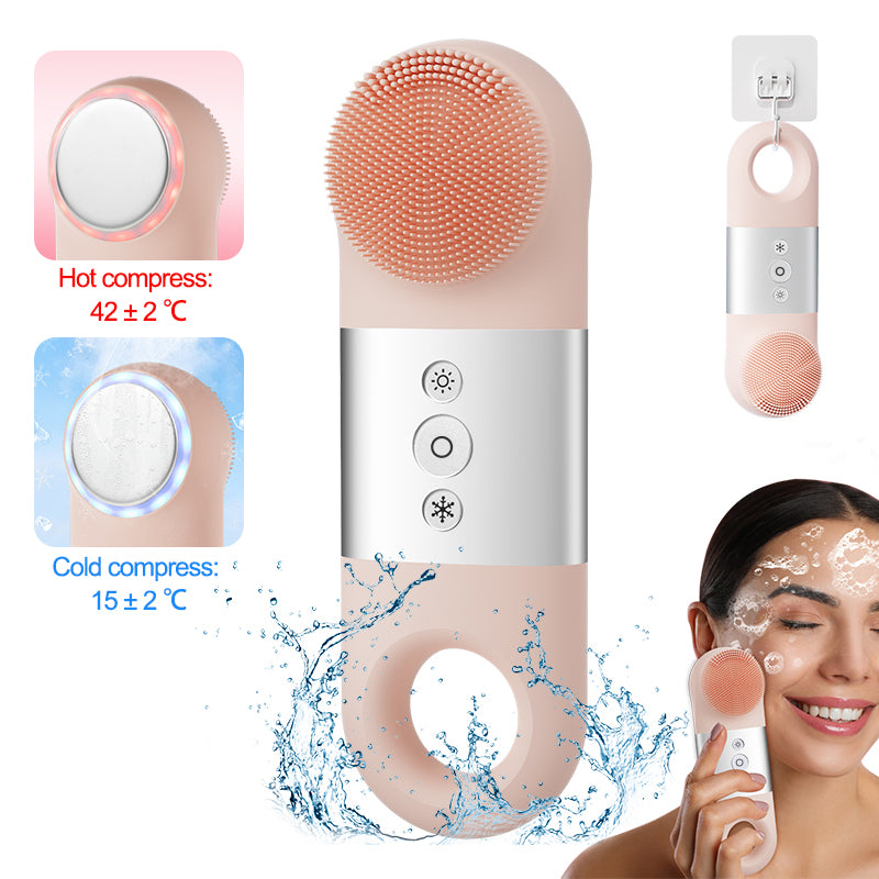 Newest product Waterproof Sonic Vibrating Face Brush Gentle Exfoliating and Massaging for Deep Cleansing Facial Brush