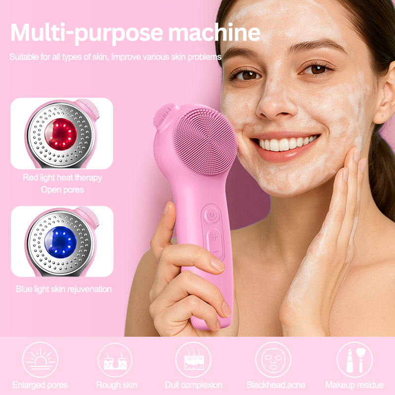 Silicone Face Brushes for Cleansing and Exfoliating Sonic Facial Scrubber Exfoliator Brush Facial Cleansing Brush