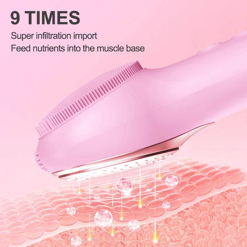 Silicone Face Brushes for Cleansing and Exfoliating Sonic Facial Scrubber Exfoliator Brush Facial Cleansing Brush