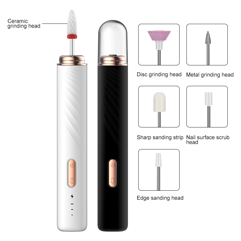 Electrical Professional Nail File Kit Manicure Pedicure Polishing Shape Tools Portable Electric Nail Drill 15000RPM For Home Use