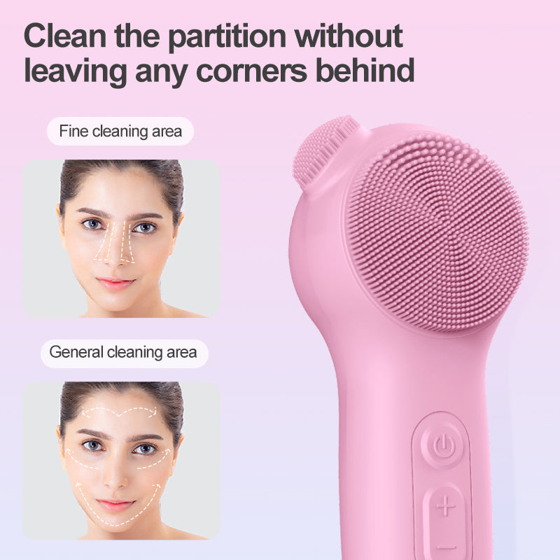 Silicone Face Brushes for Cleansing and Exfoliating Sonic Facial Scrubber Exfoliator Brush Facial Cleansing Brush