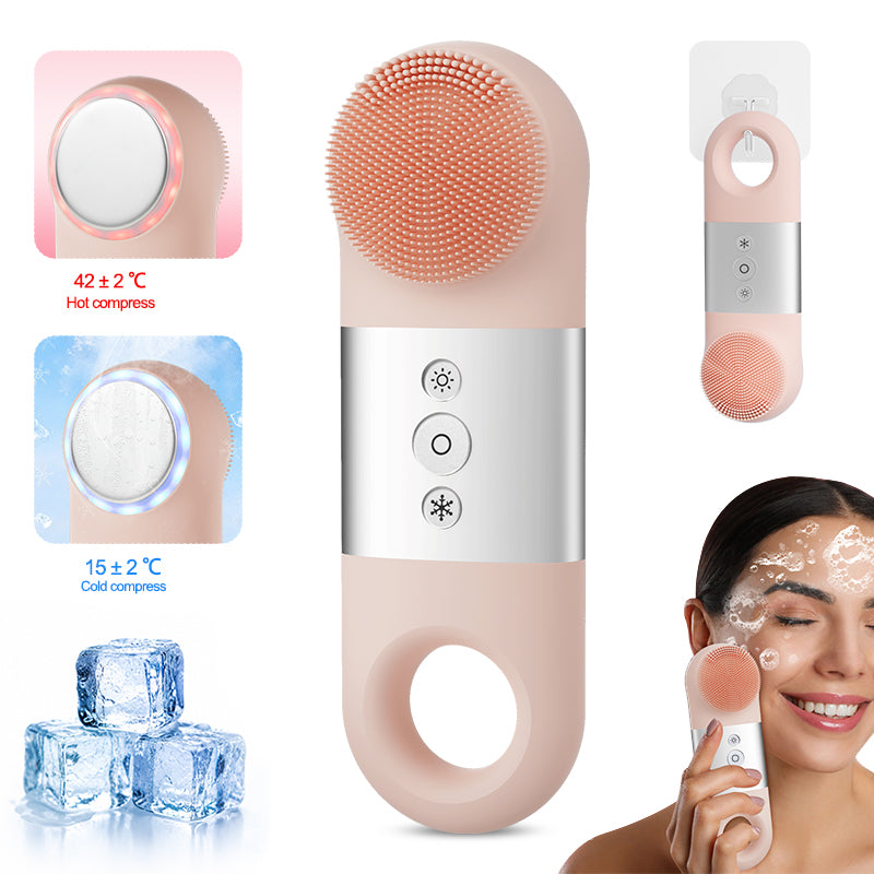 Newest product Waterproof Sonic Vibrating Face Brush Gentle Exfoliating and Massaging for Deep Cleansing Facial Brush