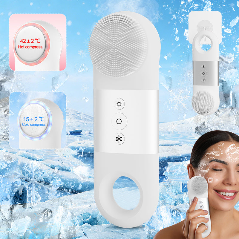 Newest product Waterproof Sonic Vibrating Face Brush Gentle Exfoliating and Massaging for Deep Cleansing Facial Brush