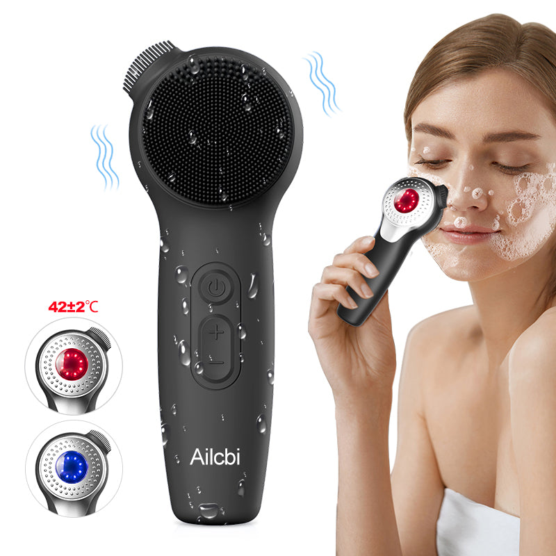 Silicone Face Brushes for Cleansing and Exfoliating Sonic Facial Scrubber Exfoliator Brush Facial Cleansing Brush