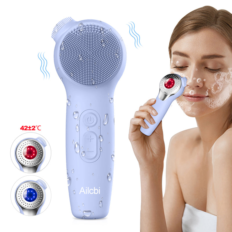 Silicone Face Brushes for Cleansing and Exfoliating Sonic Facial Scrubber Exfoliator Brush Facial Cleansing Brush
