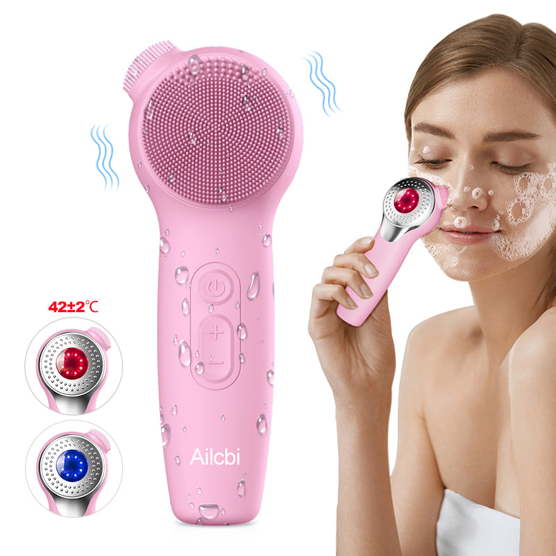Silicone Face Brushes for Cleansing and Exfoliating Sonic Facial Scrubber Exfoliator Brush Facial Cleansing Brush