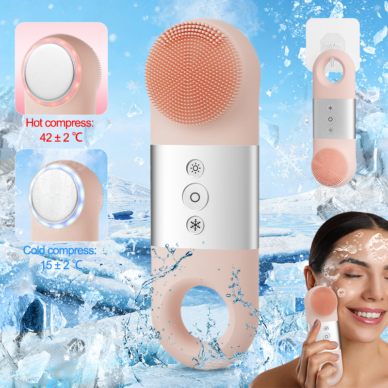 Newest product Waterproof Sonic Vibrating Face Brush Gentle Exfoliating and Massaging for Deep Cleansing Facial Brush