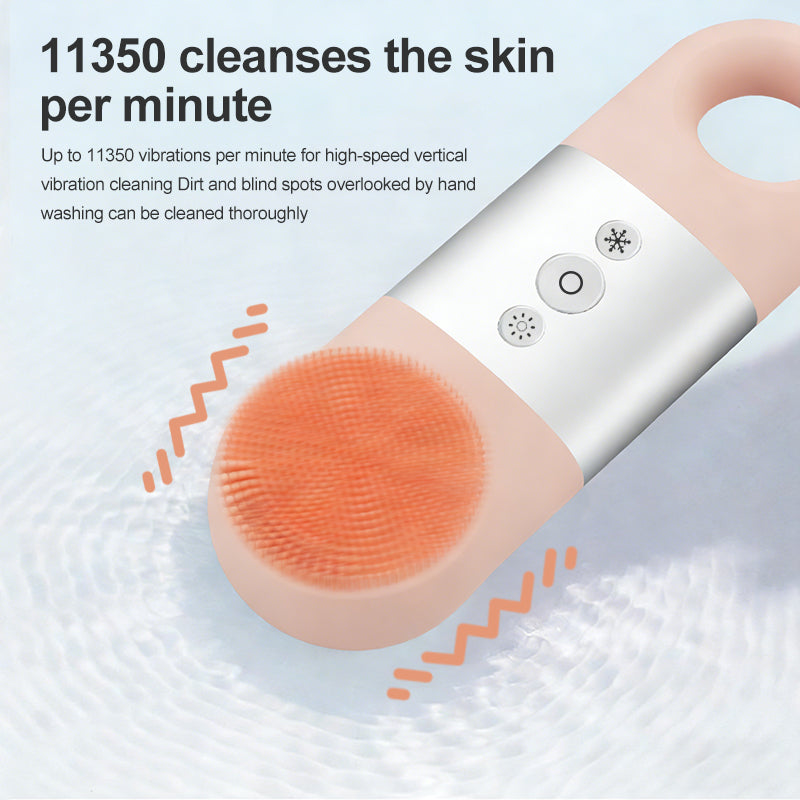 Newest product Waterproof Sonic Vibrating Face Brush Gentle Exfoliating and Massaging for Deep Cleansing Facial Brush